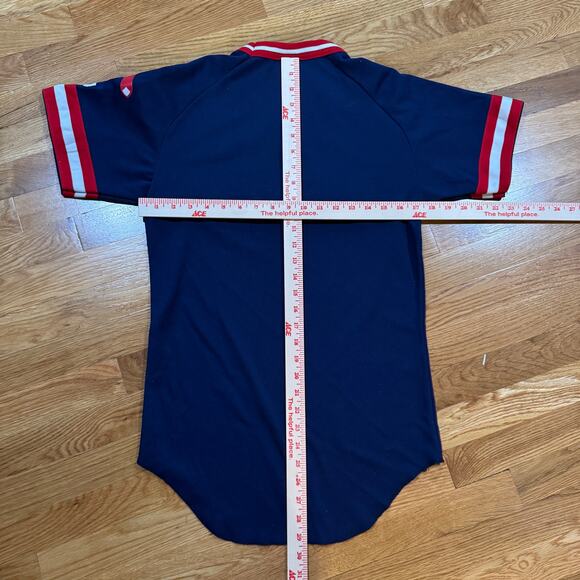 Vintage Portland Sea Dogs Jersey Red Sox Baseball Mens S Wilson Navy Red - Picture 8 of 8